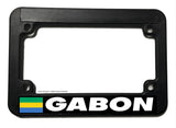 Gabon World Country Flag Motorcycle License Plate Frame