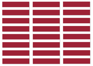 x12 - Latvia World Flag Country Car Truck Vinyl Sticker Decals 2" - OwnTheAvenue