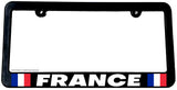 France World Country Flag Car Truck Auto License Plate Frame