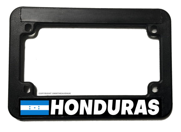 Honduras World Country Flag Motorcycle License Plate Frame