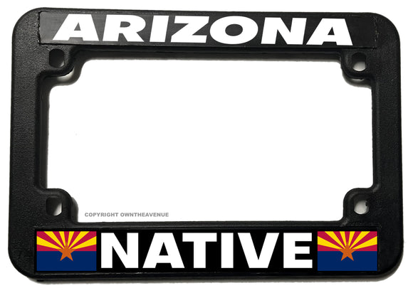 Arizona Native Motorcycle License Plate Frame