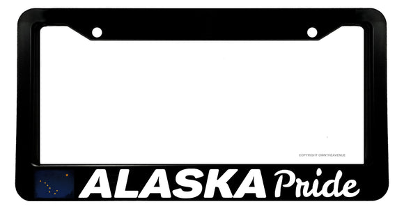 Alaska Pride Love Vintage Style Car Truck License Plate Frame - OwnTheAvenue