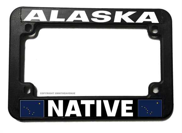 Alaska Native Motorcycle License Plate Frame