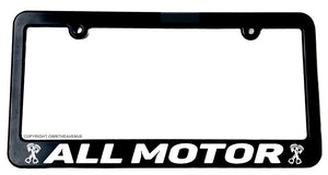 All Motor Naturally Aspirated JDM Hot Rod Muscle Car Slim License Plate Frame - OwnTheAvenue