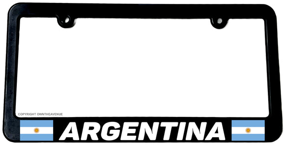 Argentina World Country Flag Car Truck License Plate Frame