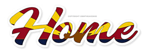 Home Arizona State Flag Car Truck Laptop Vinyl Sticker Decal 4" Inches