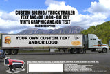 x2 Custom Printed Big Rig Trailer Truck Vinyl Decal Die-cut Sign Sticker Logo - OwnTheAvenue