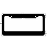 Blue Line Reflective Support Police License Plate Frame - OwnTheAvenue