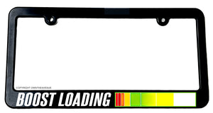 Boost Loading Drag Drift JDM Drifting Racing Turbo Slim License Plate Frame - OwnTheAvenue