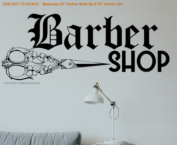 Barber Shop Store Business Indoor Wall Decor Decal Sign - 22