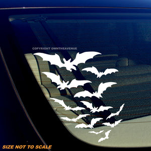 Bats Flying Goth Halloween Scary Spooky Vampire Horror Vinyl Sticker Decal - OwnTheAvenue