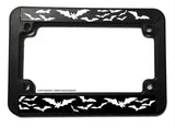 Bats Flying Goth Spooky Horror Vampire Motorcycle License Plate Frame