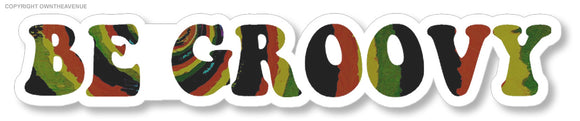 Be Groovy Rasta Rastafarian Vintage Style Car Truck Vinyl Sticker Decal 6