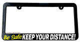 Keep Distance Tailgating Funny Joke Car Truck Slim License Plate Frame - OwnTheAvenue