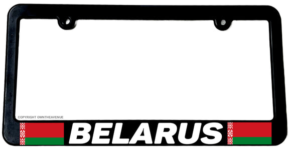 Belarus World Flag Country Car Truck Auto License Plate Frame