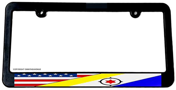 USA American Bonaire Islands World Flag Country License Plate Frame - OwnTheAvenue