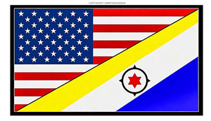 USA American Bonaire Islands World Flag Country Vinyl Sticker Decal 3.5" - OwnTheAvenue