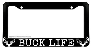 Buck Life Deer Camping Hiking Hunting Car Truck License Plate Frame - OwnTheAvenue