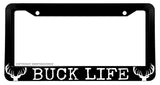 Buck Life Deer Camping Hiking Hunting Car Truck License Plate Frame - OwnTheAvenue