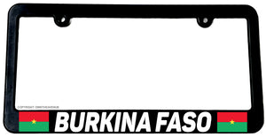 Burkina Faso World Country Flag Car Truck Auto License Plate Frame