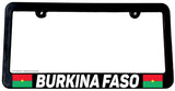 Burkina Faso World Country Flag Car Truck Auto License Plate Frame