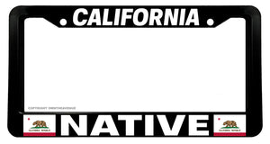 California Native Car Truck Auto License Plate Frame