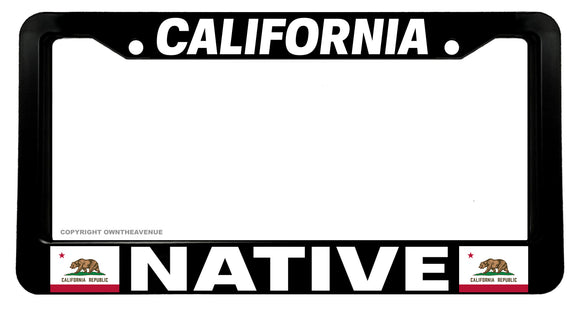 California Native Car Truck Auto License Plate Frame