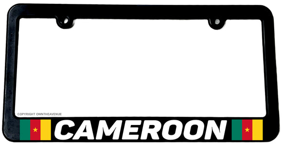 Cameroon World Country Flag Car Truck Auto License Plate Frame