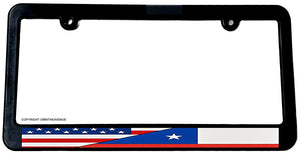 USA American Chile Chilean World Flag Country License Plate Frame - OwnTheAvenue