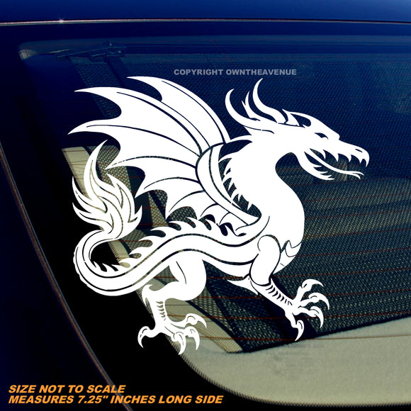 Car Bike Bumper Chinese Dragon Tattoo Style V01 JDM Vinyl Sticker Decal 7.25