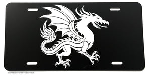 Chinese Dragon Anime Tattoo Style JDM License Plate Cover - OwnTheAvenue