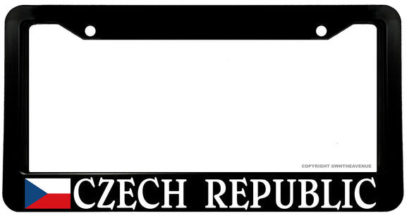 Czech Republic Flag Car Truck Auto License Plate Frame - OwnTheAvenue