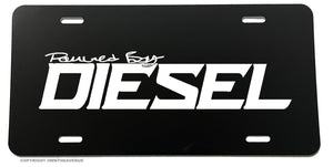 Powered By Diesel Turbo Truck Lift Mud License Plate Cover - OwnTheAvenue