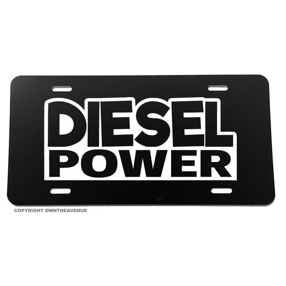 Diesel Power Turbo Blower Truck Lift License Plate Cover - OwnTheAvenue