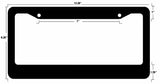 OwnTheAvenue License Plate Frame Measurements