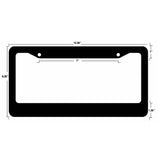 Off Road More Worry Less Funny Joke Humor License Plate Frame