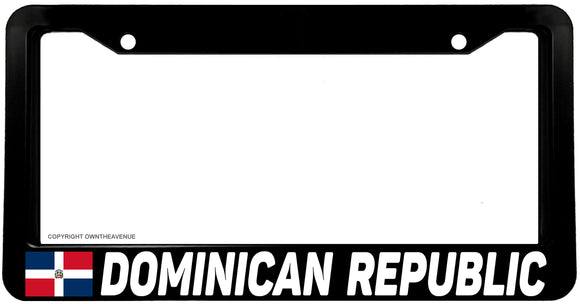 Dominican Republic Flag Car Truck Auto License Plate Frame - OwnTheAvenue