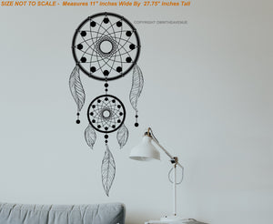 Dreamcatcher Dream Catcher Wall Decor Decal - 27.75" Inches By 11" Inches - OwnTheAvenue