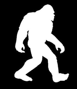 Believe Bigfoot Sasquatch Vinyl Decal Sticker 7.5" Inches Tall White