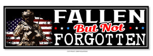 Not Forgotten Veteran Soldier Support Love Car Truck Sticker Decal 7" - OwnTheAvenue