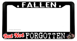 Not Forgotten Veteran Military Army Support Love License Plate Frame - OwnTheAvenue