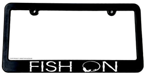 Fish On Fishing Funny Humor Joke License Plate Frame