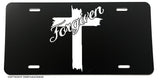 Forgiven Cross Christian Religious God Jesus License Plate Cover - OwnTheAvenue