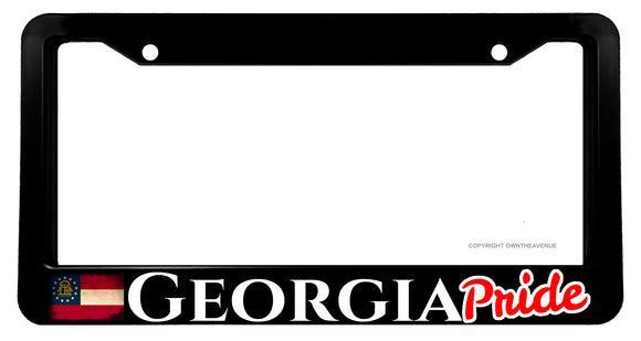 Georgia Pride Love Vintage Style Car Truck License Plate Frame - OwnTheAvenue