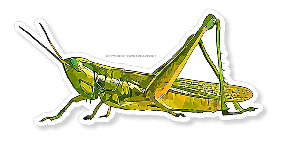 Grasshopper Insect Goodluck Spiritual Vinyl Sticker Decal 4