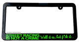 JDM Street Racing Drifting Funny Slim License Plate Frame Choose Color - OwnTheAvenue