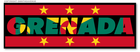 Grenada Country Flag Caribbean Car Truck Bumper Laptop Sticker Decal 5