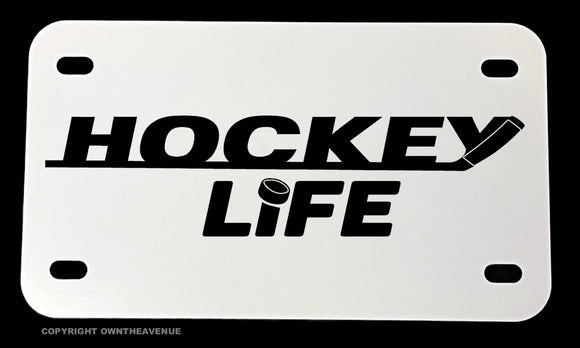 Hockey Life Motorcycle Metal License Plate