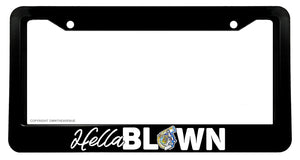 Blown Hella Turbo Boosted Boost Lowered JDM Drifting Black License Plate Frame - OwnTheAvenue