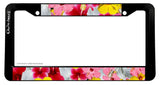 Hibiscus Flowers Hawaii Tropical Style V01 License Plate Frame - OwnTheAvenue